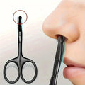 Round-Tip Nose Hair Scissors | Stainless Steel Unisex Black Nose Hair Scissors QXL Default Title