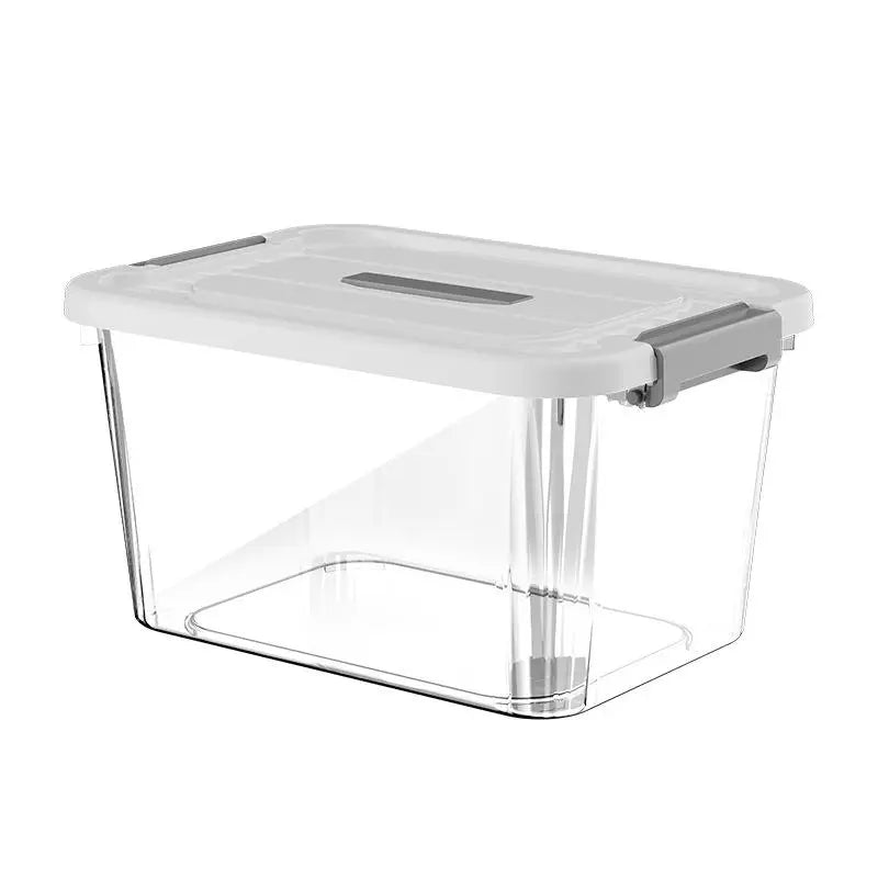 Transparent Plastic Storage Box with Lid | Stackable Plastic Storage Box QXL 25x18x15cm