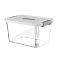 Transparent Plastic Storage Box with Lid | Multi-Size Organizer Plastic Storage Box QXL 40x28x22cm