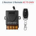 RF 433MHz Wireless Remote Control Relay Switch 110V–240V Wireless Relay Switch QXL 1V1 AC75-240V