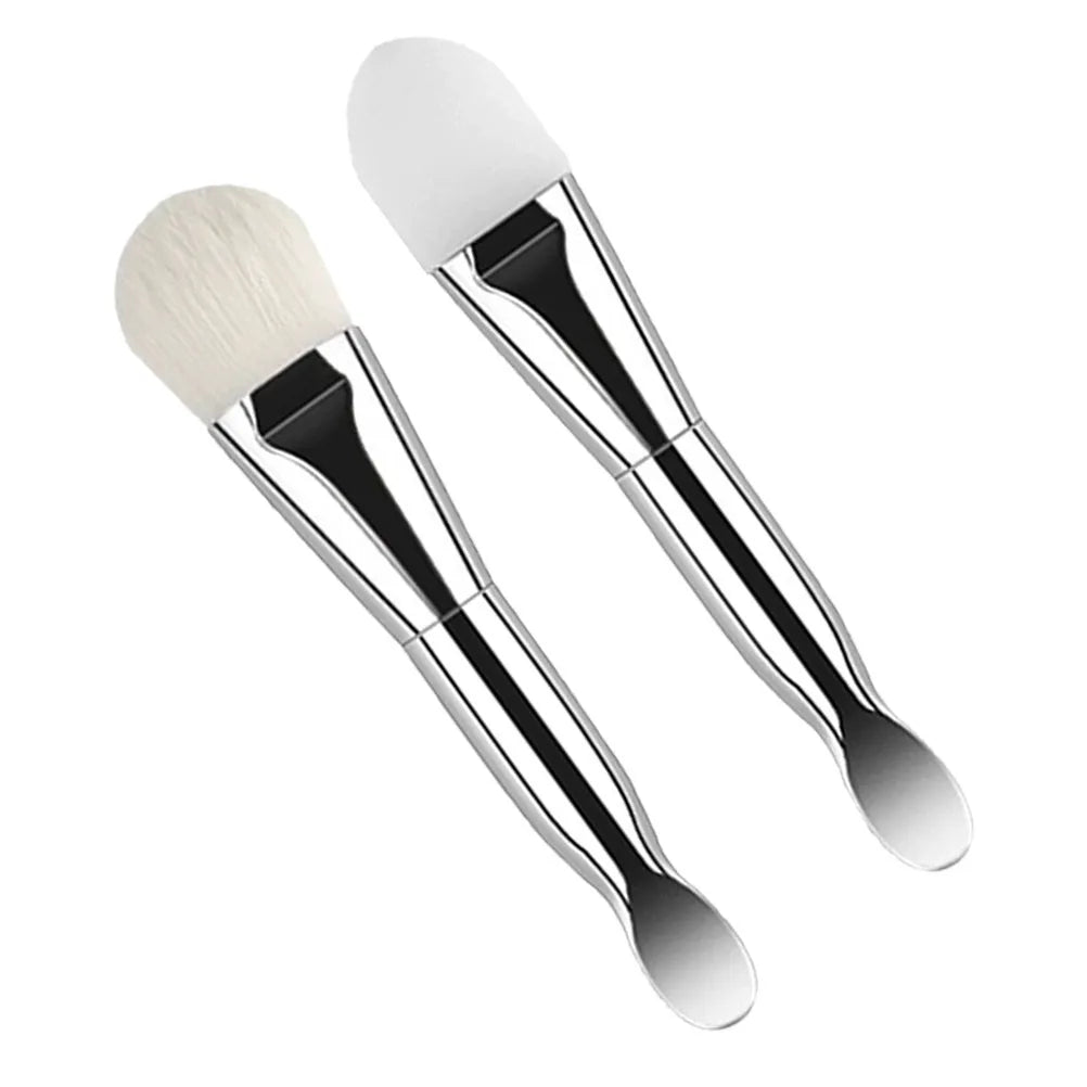 2-Pack Double-Ended Silicone Face Mask Brush Applicator Mask Applicator Brush QXL