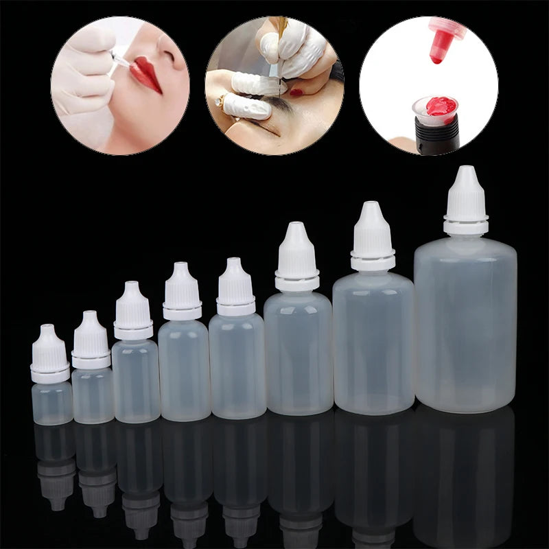 5-Pack Squeezable Plastic Dropper Bottles 3–100ml Refillable Squeezable Dropper Bottles QXL