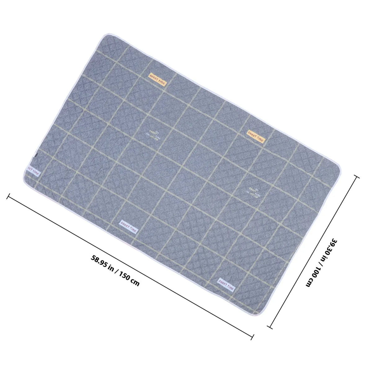 Washable Reusable Bed Pad | Waterproof Mattress Protector Mat Washable Bed Pad QXL Grey