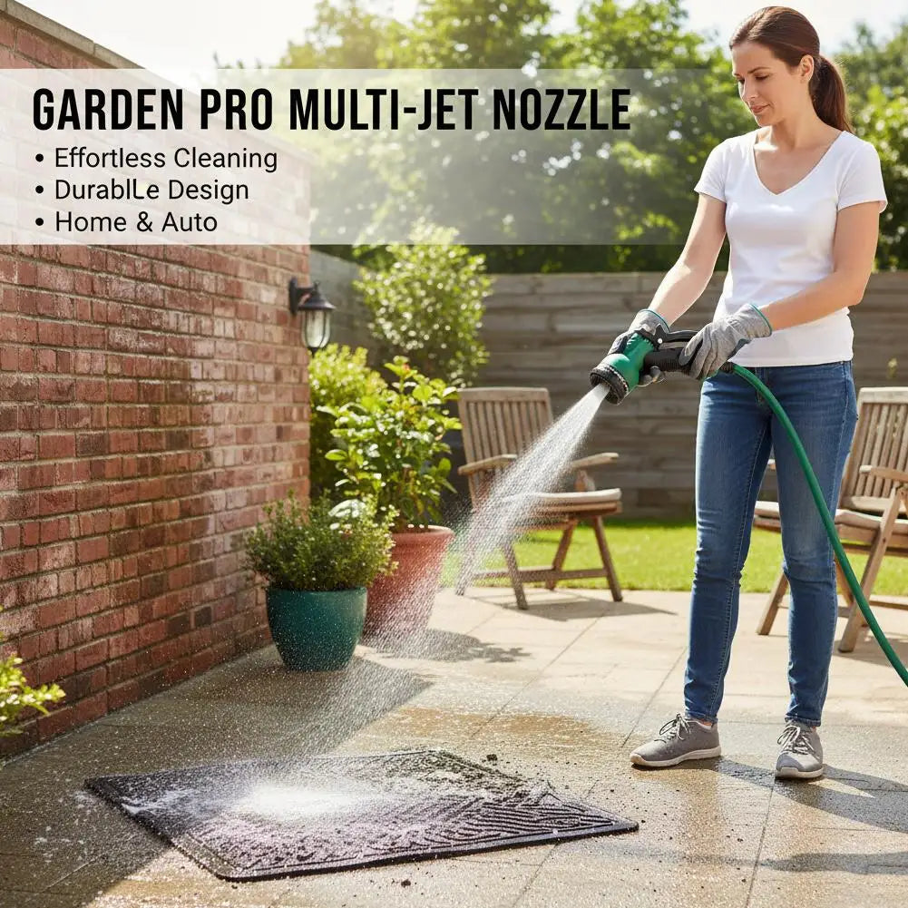 8-Function Garden Hose Spray Nozzle | High-Pressure Water Gun Garden Hose Nozzle QXL