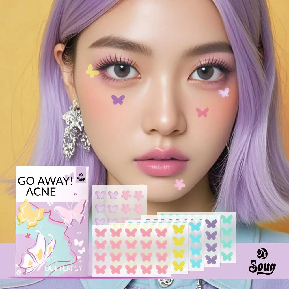 120-Pack Butterfly Blemish Spot Patches | Ultra-Thin 0.1mm Blemish Spot Patch QXL