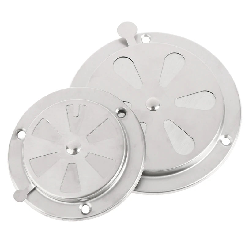 Round Adjustable Air Vent Grille 95mm 125mm | Stainless Steel Air Vent Grille QXL