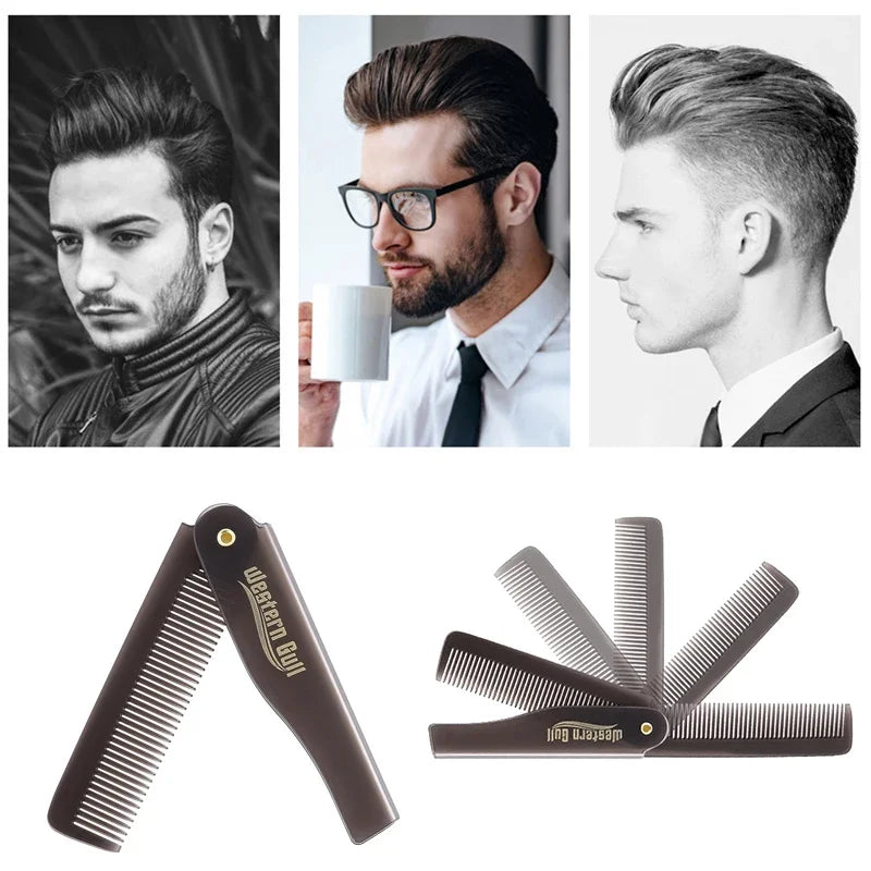 Portable Folding Pocket Comb | Hair & Beard Styling Tool Folding Pocket Comb QXL