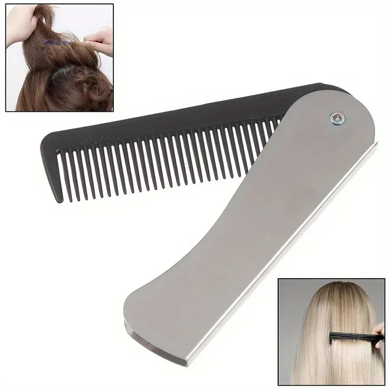 Foldable Travel Hair Comb & Massage Brush | Men & Women Foldable Hair Comb QXL
