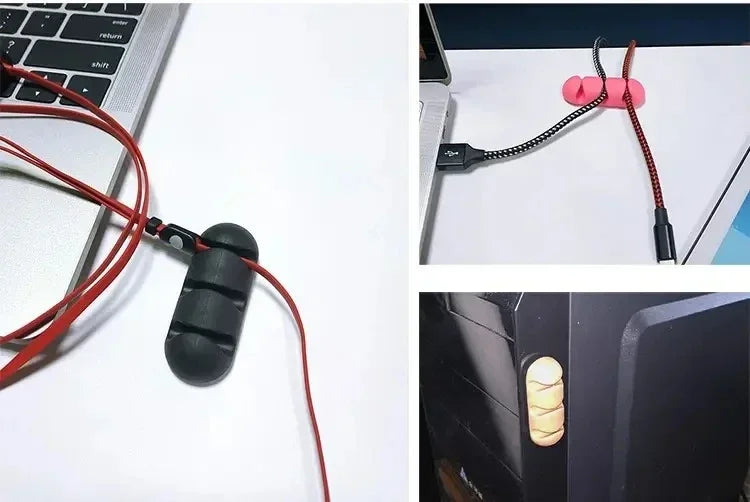 Silicone Self-Adhesive Cable Winder & Wire Management Clips Cable Management Clips QXL