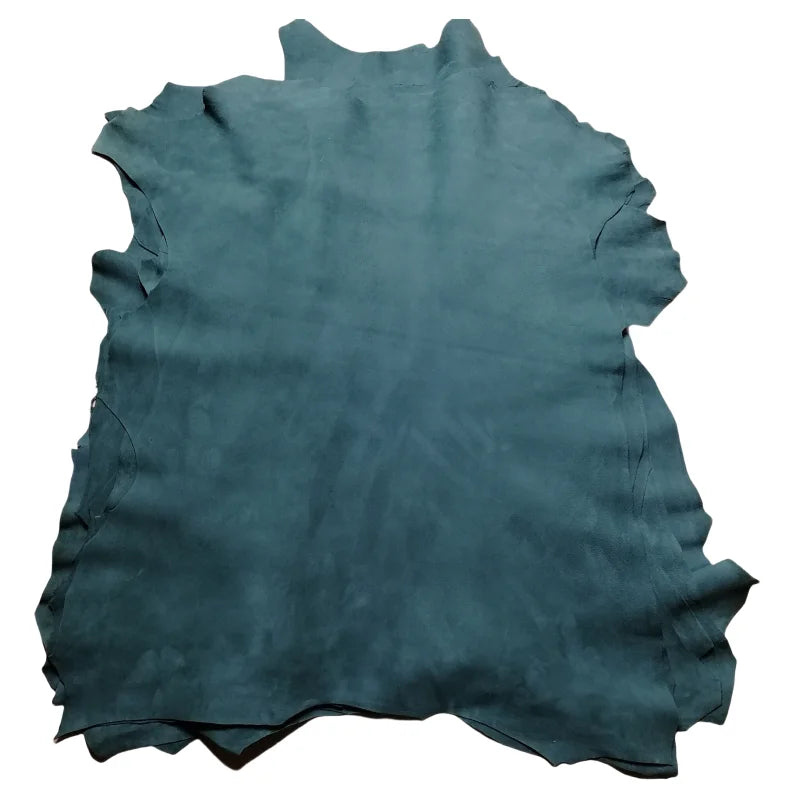 1mm Ink Green Whole Sheepskin First Layer Leather | DIY Fabric Leather Hide Fabric QXL