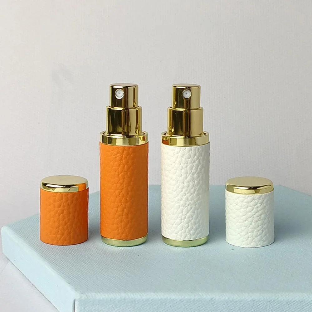 5ml Leather Refillable Perfume Atomizer | Travel Spray Bottle Perfume Atomizer QXL