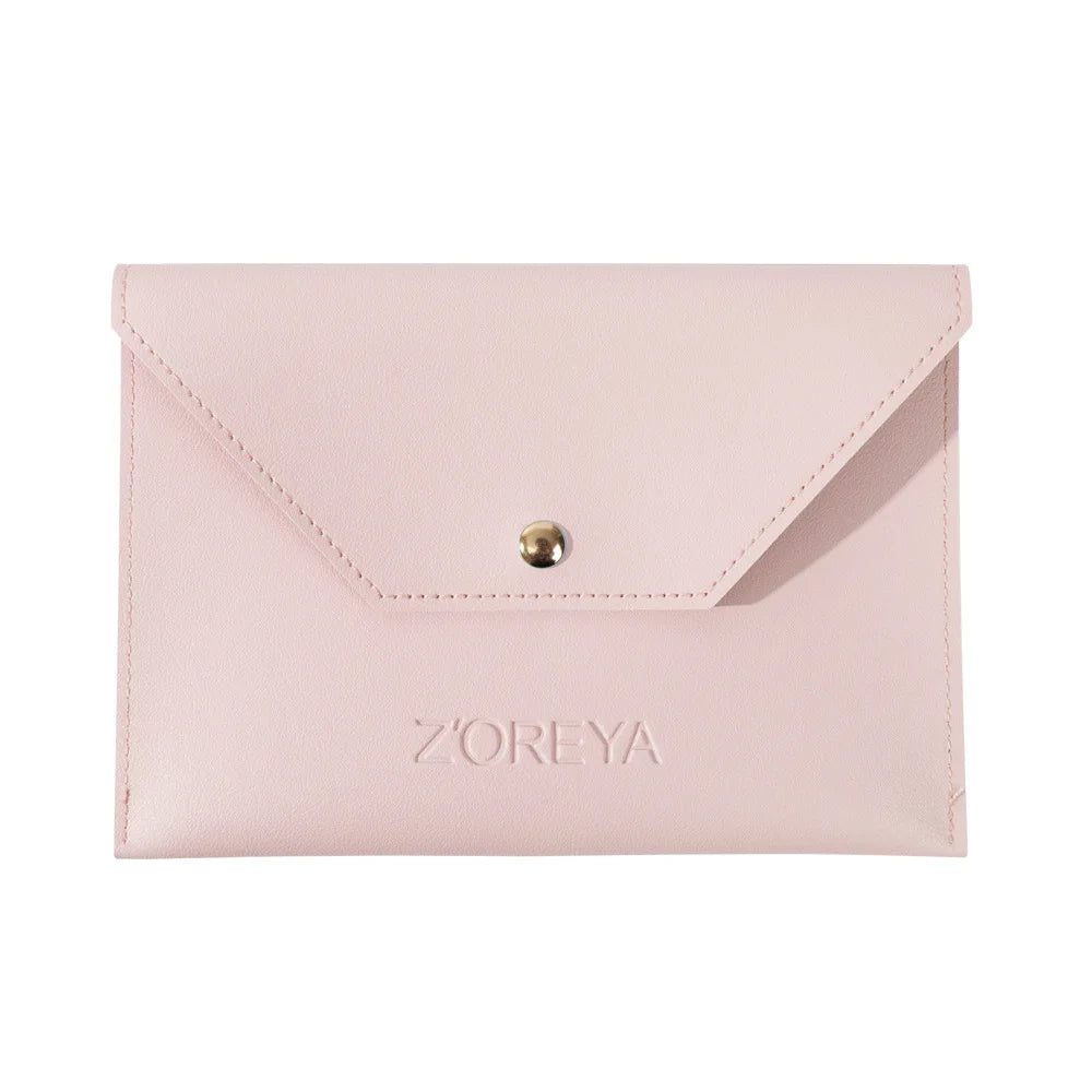 ZOREYA 6-Color PU Makeup Brush Bag | Dustproof Storage Case Makeup Brush Bag QXL Pink PU