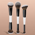 LUXEBLEND 3-Pc Makeup Brush Set – Foundation, Blush & Concealer Makeup Brush Set QXL 3pcs