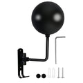 180° Rotating Wall Mount Helmet Rack with Hooks | Garage Organizer Wall Helmet Rack QXL Black 1PC