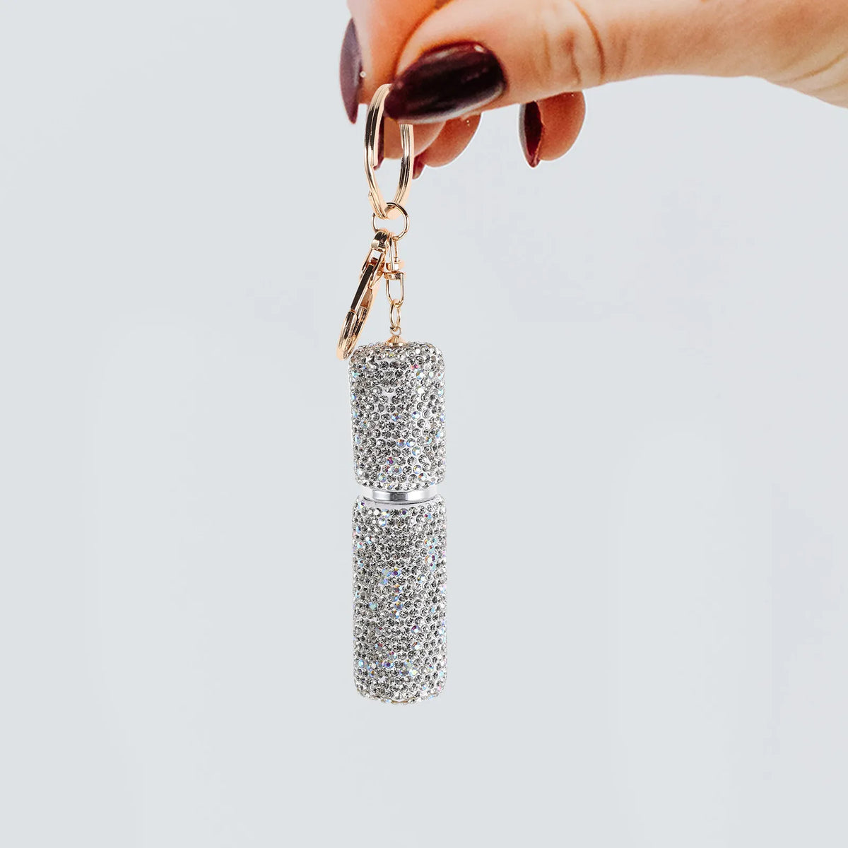 Diamond Rhinestone Refillable Perfume Atomizer with Keychain Perfume Atomizer Bottle QXL