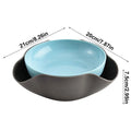 Double Layer Pistachio Bowl with Nut Shell Organizer Snack Serving Bowl QXL Blue