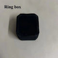 Velvet Jewelry Gift Box for Rings, Necklaces & Pendants Velvet Jewelry Box QXL Black ring box 1pc
