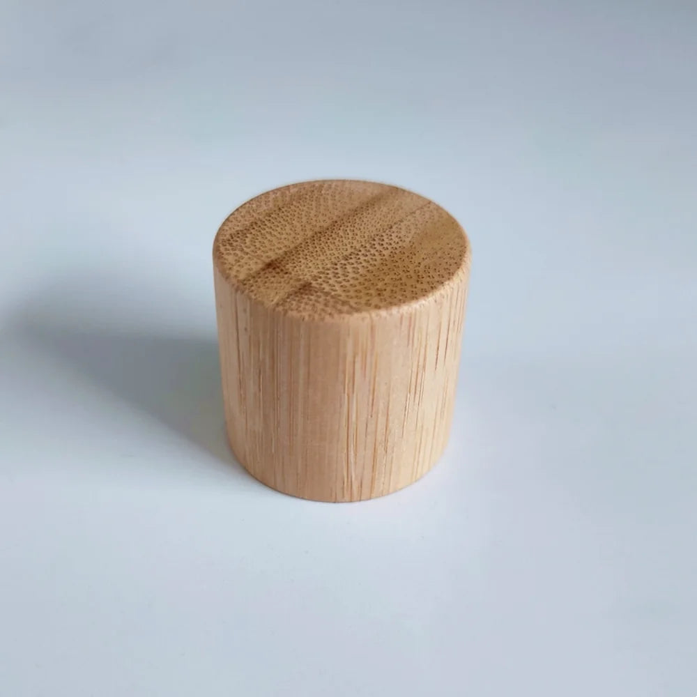 10-Pack Glass Nail Oil Bottles 5ml–10ml | Wood & Bamboo Caps Nail Oil Bottles QXL