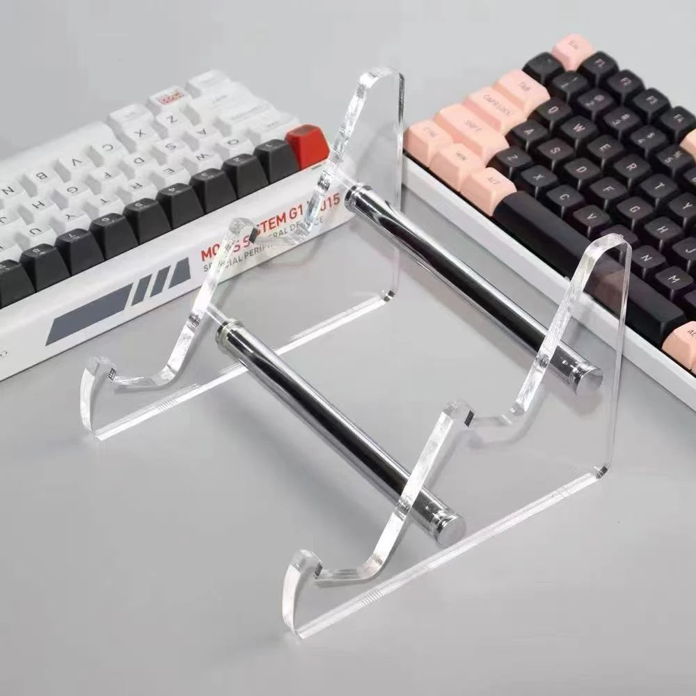 Transparent Acrylic Keyboard Stand | 1, 2 & 3 Tier Rack Keyboard Display Stand QXL
