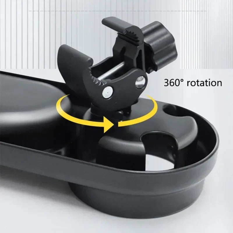 Baby Stroller Snack Tray with Cup Holder – Universal Fit Stroller Snack Tray QXL