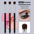 KOSSHOW 3-Pc Horsehair Eyeshadow Brush Set | Wood Handle Eyeshadow Brush Set QXL Default Title