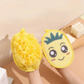 Pineapple Double-Sided Bath Gloves | Exfoliating Body Scrubber Exfoliating Bath Gloves QXL 1Pc