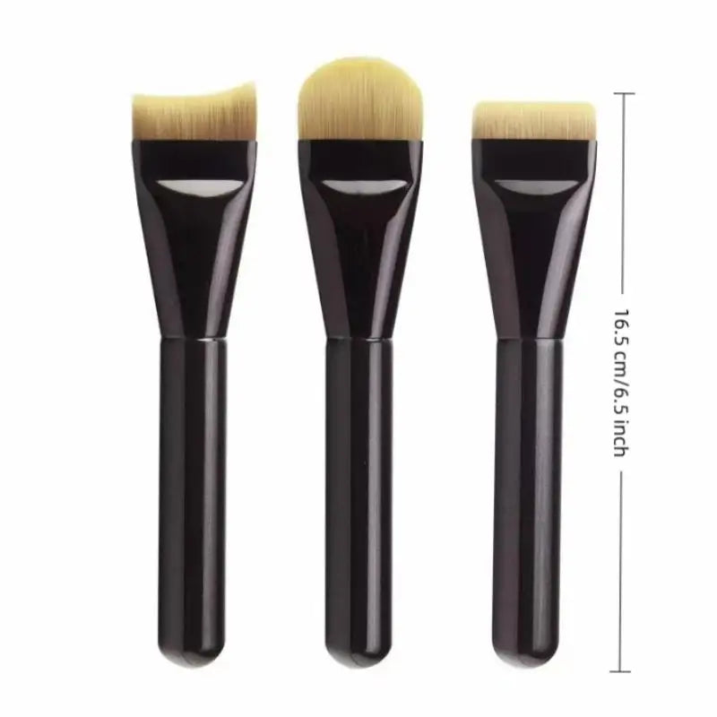 Flat Arc Foundation Brush – Soft Synthetic Bristles | Streak-Free Foundation Makeup Brush QXL