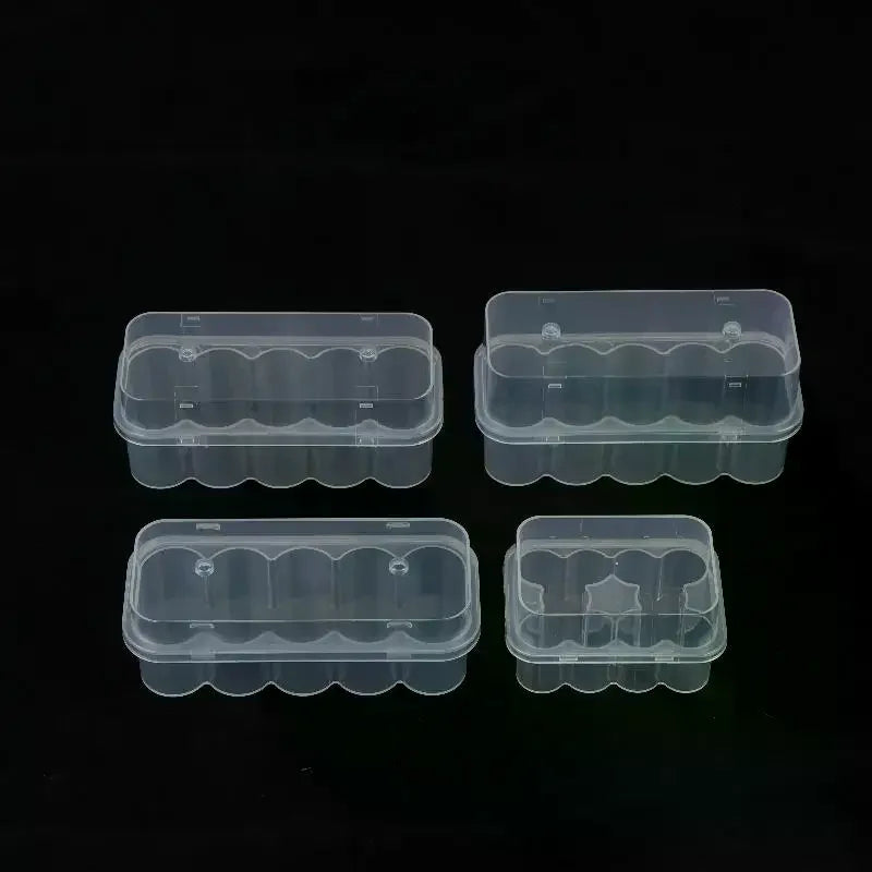 10-Slot Clear Stackable Vial Storage Box | 3–10mL Microtube Case Vial Storage Box QXL