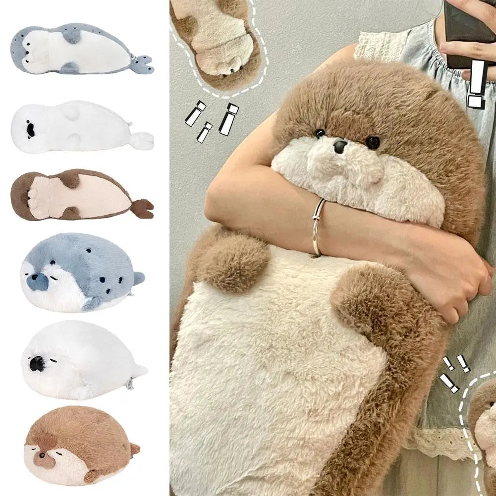 Seal Otter Plush Stuffed Animal Pillow | Soft Cushion Gift Stuffed Animal Pillow QXL