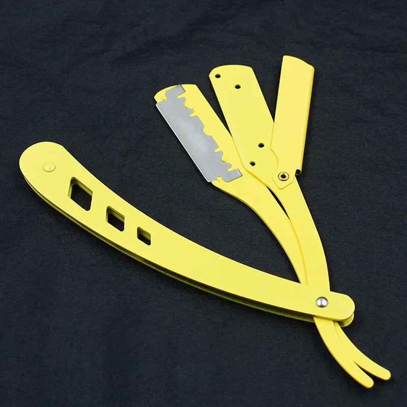 Antique Black Folding Straight Razor Holder | Unisex Shaving Folding Straight Razor QXL
