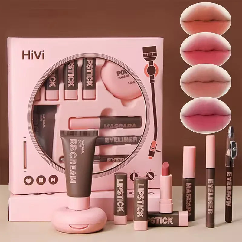 VERONNI 9-Piece Makeup Gift Set | Lipstick, BB Cream & More Makeup Gift Set QXL