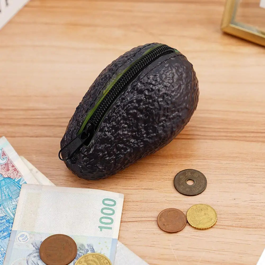 Avocado Coin Purse | Cute Novelty Mini Zipper Pouch Wallet Novelty Coin Purse QXL