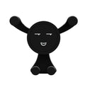 Gravity Car Air Vent Phone Mount | Universal 4–6" Holder Car Phone Mount QXL Smiley Black