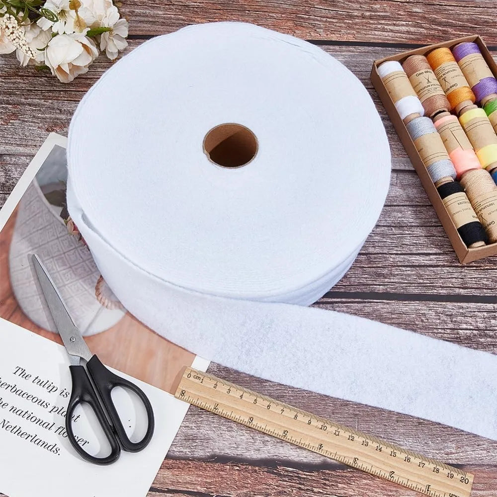 Jelly Roll Batting Strips 2½" x 72 Yd | White Polyester 2-Pack Quilting Batting Strips QXL