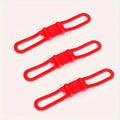 Silicone Bike Handlebar Strap Mount for Light & Phone Handlebar Strap Mount QXL Red