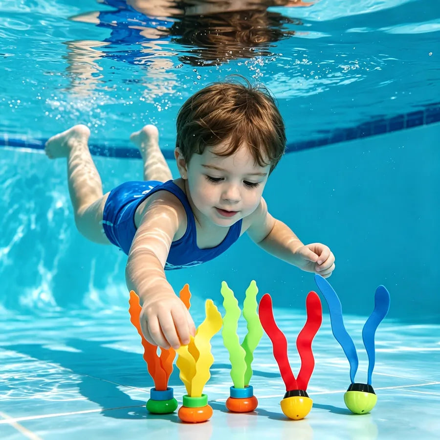 Kids Underwater Diving Seaweed Toys | Pool Training Set 1–6 PCS Pool Diving Toy QXL