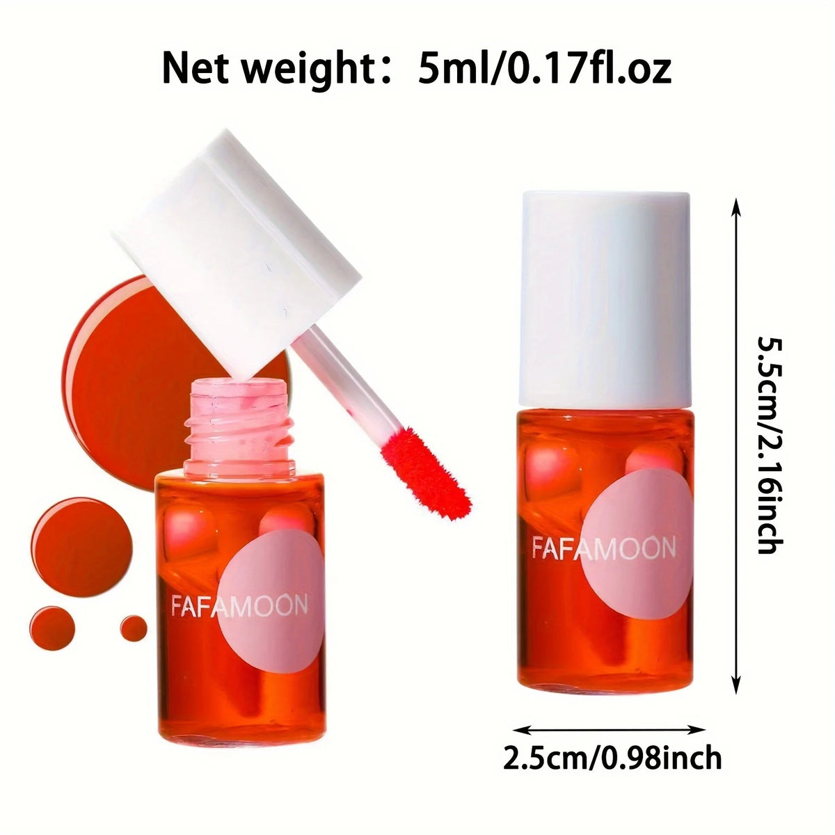 Fruity Lip Tint Gloss 4 Colors – Waterproof & Long-Lasting | Fafamoon Liquid Lip Tint QXL