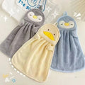 3-Pack Cartoon Penguin Duck Hand Towels | Soft & Absorbent Novelty Hand Towels QXL 3PCS