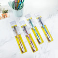 3-Pack Soft Bristle Adult Toothbrush Set | Large Brush Head Manual Toothbrush Set QXL 3p hard hair random