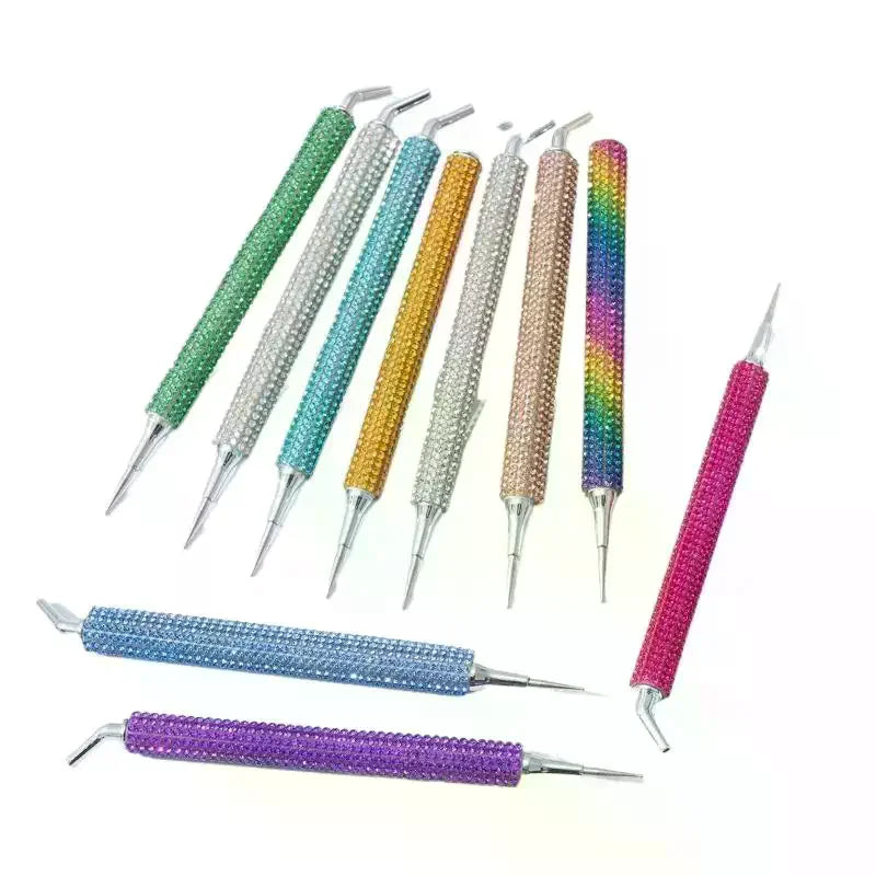 Dual-Ended Rhinestone Picker Pen – Fine & Angled Nail Art Tool Rhinestone Picker Pen QXL