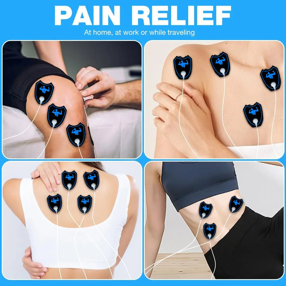 TENS & EMS Muscle Stimulator | 16 Modes, Dual Channel Massager Muscle Stimulator QXL
