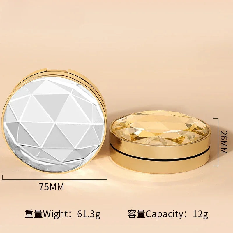 Empty Air Cushion Compact Case with Puff & Mirror 12g Refillable Compact Case QXL