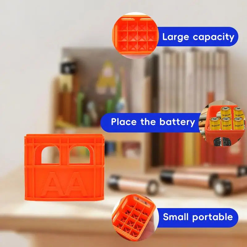 3D Beer Crate Battery Storage Box | AA AAA 18650 Stackable Battery Storage Box QXL