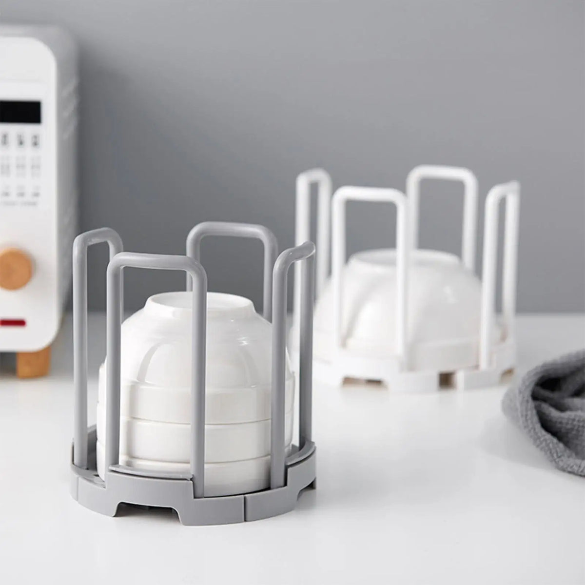 Telescopic Bowl & Plate Holder | Adjustable Kitchen Rack Kitchen Dish Rack QXL