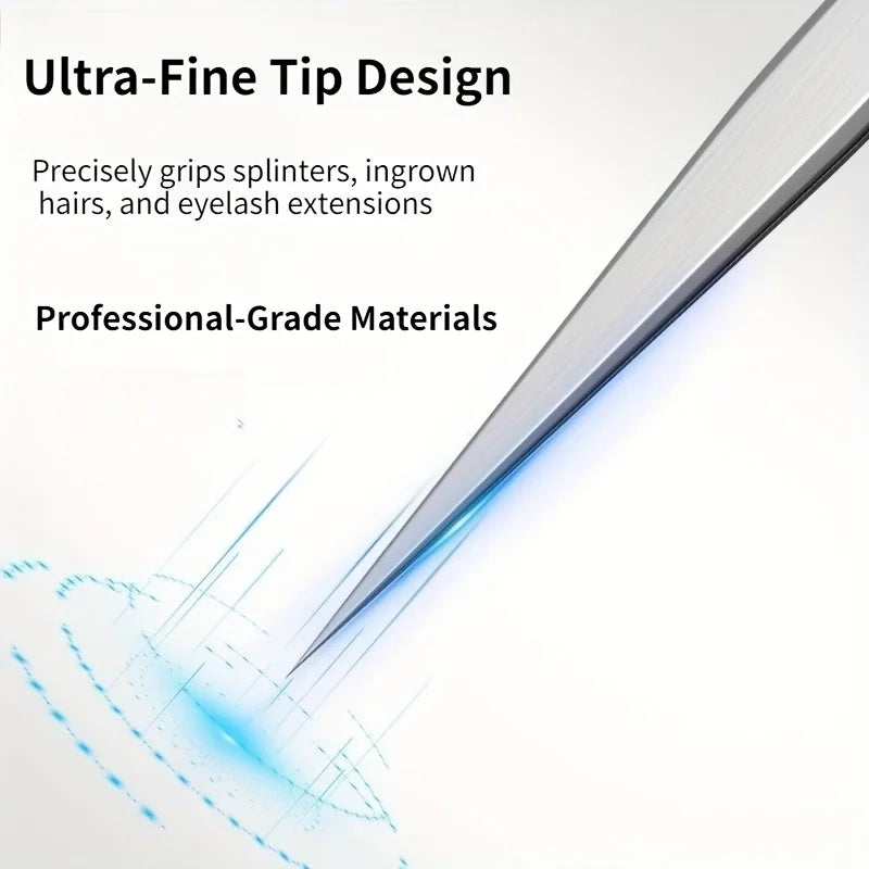 Precision Pointed Stainless Steel Tweezers | Brow & Beauty Tool Precision Tweezers QXL