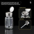 100ml Refillable Glass Press Pump Bottle for Nail Art Remover Nail Pump Dispenser QXL 6