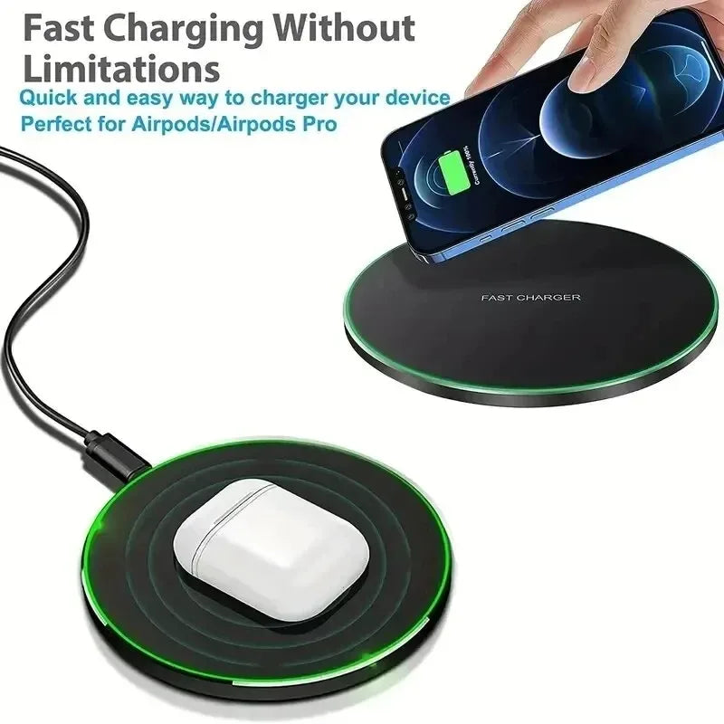 100W Wireless Charging Pad | iPhone & Samsung Fast Charger Wireless Charging Pad QXL