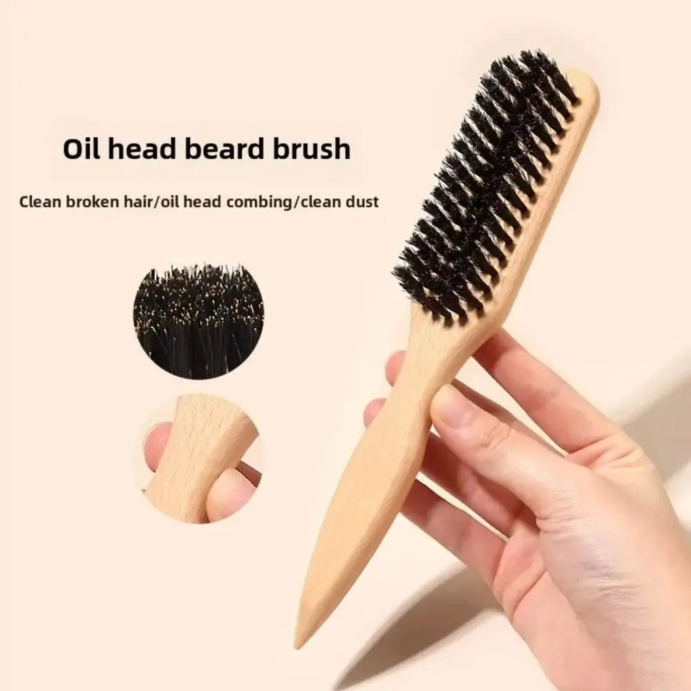 Wood Boar Bristle Hair Brush – Sleek Ponytail & Bun Styling Boar Bristle Hair Brush QXL