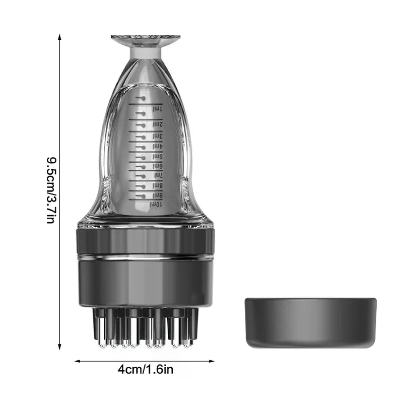 10ml Scalp Serum Applicator Comb | Oil & Treatment Dispenser Scalp Applicator Comb QXL