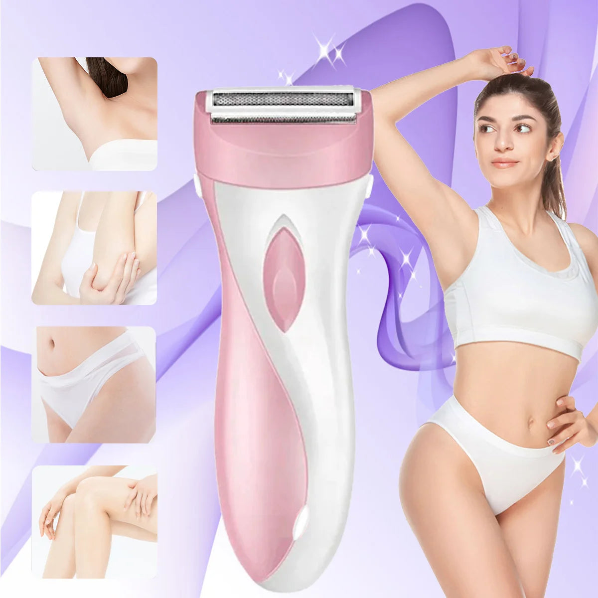 Electric Women's Epilator Bikini Trimmer – Wet & Dry Shaver Women's Epilator Trimmer QXL